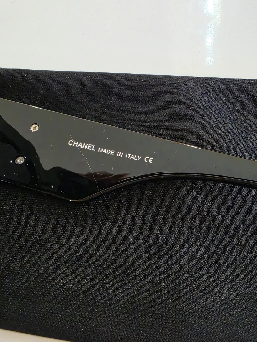 Chanel Black CC Logo Oversized Square Sunglasses